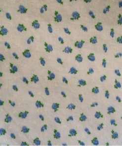Blue Ditsy Flowers Fabric