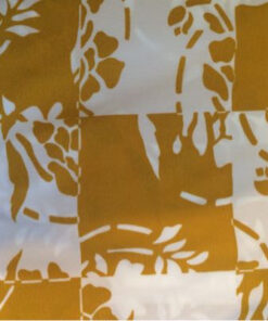 Brown Squares Viscose Fabric