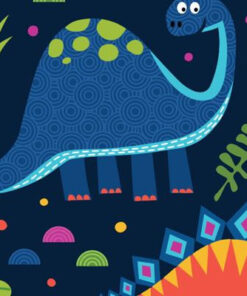 Dinosaurs - Navy by Craft Cotton