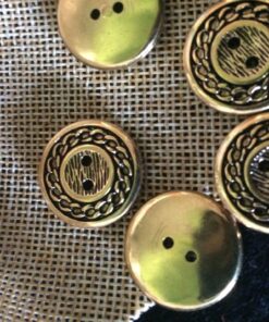 20mm Cross Chain Metal  Button