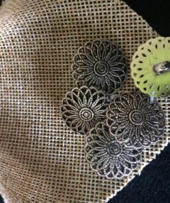 20mm Flower Shaped Shank Metal Button