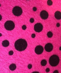 Fabric Felt Sheet 010 - A4- Spotty Pink