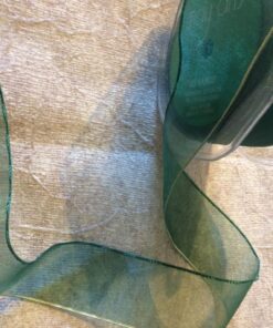 35mm Green Organza Ribbon - May Arts
