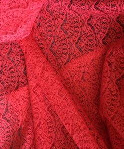 Red Lace Fabric