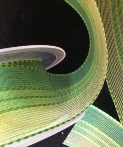 40mm Variegated Green Organza Ribbon