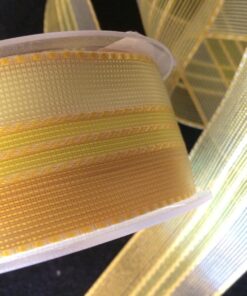 40mm Variegated Yellow Organza Ribbon