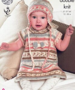 King Cole Baby Set Knitting Pattern 4010