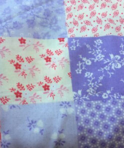 Patchwork Purple Rose and Hubble Cotton Fabric