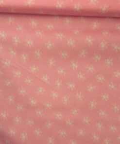 Pink Ditsy Floral Rose and Hubble Cotton Fabric