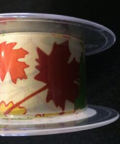 40mm Autumn Leaves Ribbon