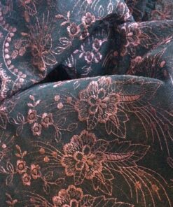 Black and Purple Lace Fabric