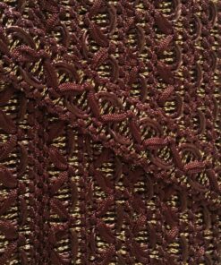 20mm Brown and Gold Lace Trim