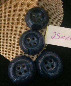 Chunky 4 Hole 25 mm x 4 Buttons –  Dark Navy Blue