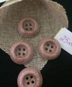 Chunky 4 Hole 25 mm x 4 Buttons - Beige