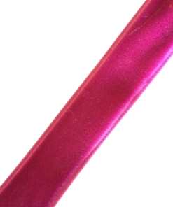 Fuchsia Velvet Ribbon Woven Edged