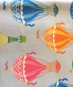 Alternative view of Hot Air Balloon- Sky Blue - Fat Quarter
