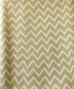 Lime Green. Zigzag- Fat Quarter