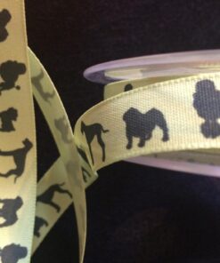 Alternative view of 15mm Wild Cats Ribbon in Pink/Light Yellow