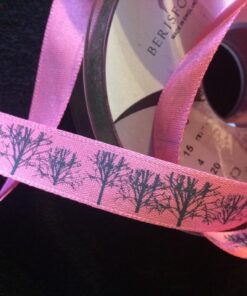 15mm Berisfords Ribbon- Dry Tree Print