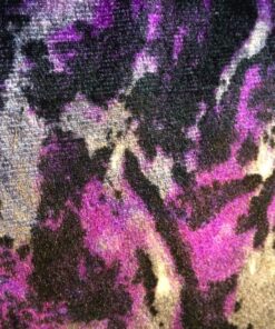 Alternative view of Turquoise Velvet Fabric-Purple