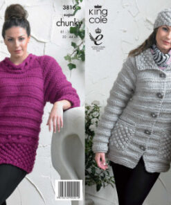Alternative view of King Cole Knitting Pattern 3816