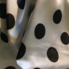 Poly Cotton Fabric – Candy Spot Black On Cream