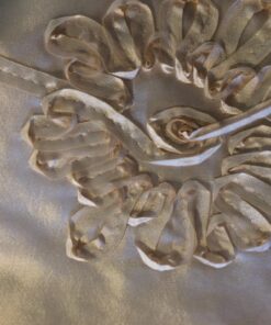 Alternative view of Stunning Embroidered Cream Taffeta Fabric