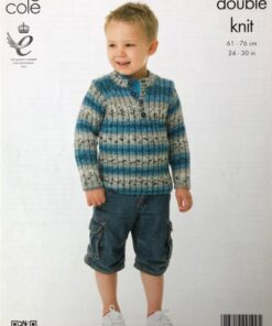 Alternative view of King Cole Knitting Pattern 3847 dk